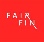 Logo FairFin met rode achtergrond